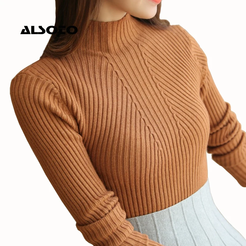 

Women Fashion Sweater Autumn Winter Long Sleeve Jumper Pull Femme Clothing Black Tops Women Knitted Pullovers