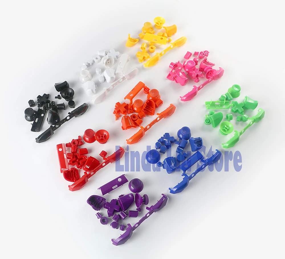 Solid Lb Rb Rt Lt Bumper Buttons Set Thumbstick Cap Mod Kit For Xbox