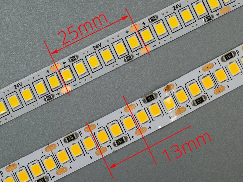 24V светодиодный полосы 2835 SMD 1200 2400 светодиодный s Диодная лента гибкий PCB светильник 12V светодиодный задний светильник полосы светодиодный лента белый/теплый белый