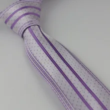 Галстуки мужские s обтягивающие серебряные W фиолетовые вертикальные полосатые границы клетчатый шейный платок, тонкий галстук 6 см Модный тонкий галстук мужские платья рубашки Свадебные