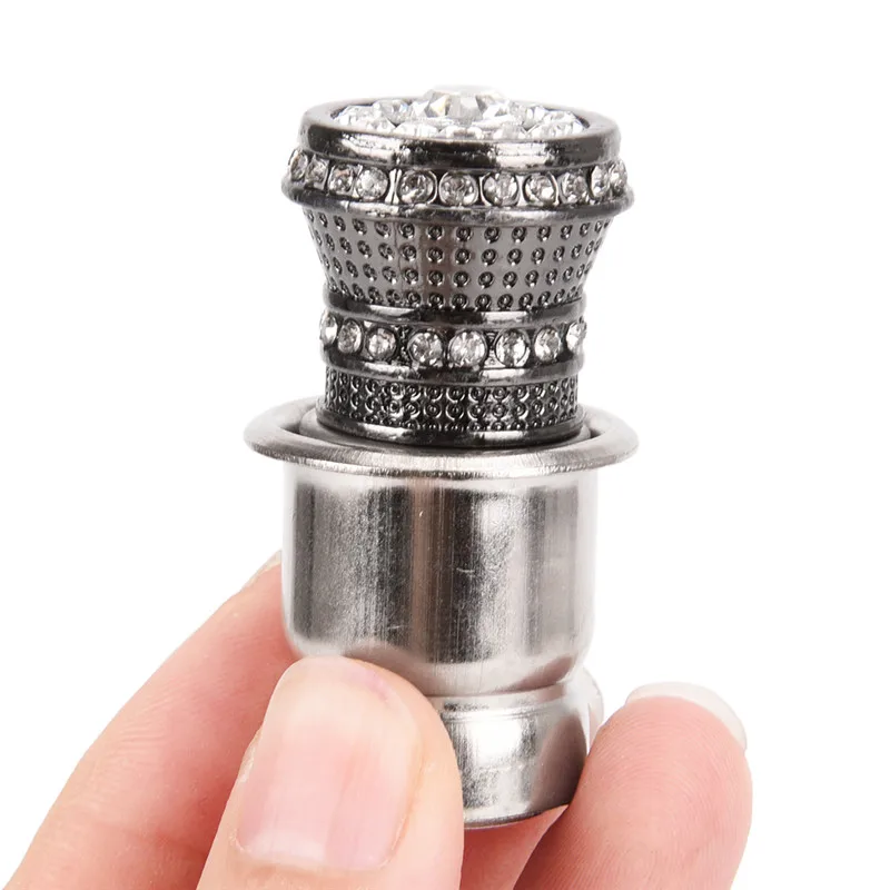 Universal Car Power Plug Socket Output Automatic Cigarette Lighter Ignition Diamond Car Styling