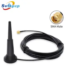 5dBi наружная Водонепроницаемая wifi 2,4 ГГц антенна DIY сетевая карта усилитель беспроводного сигнала 2,4g Bluetooth двойная антенна SMA 3 м 5 м кабель