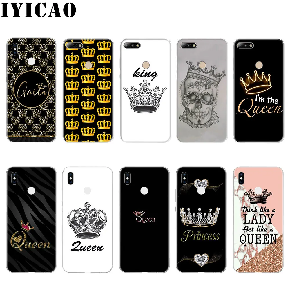 IYICAO King queen жесткий чехол для Huawei P8 P9 P10 P20 P30 Lite 2015 2016 2017 Plus Pro P Smart 2019 | Мобильные