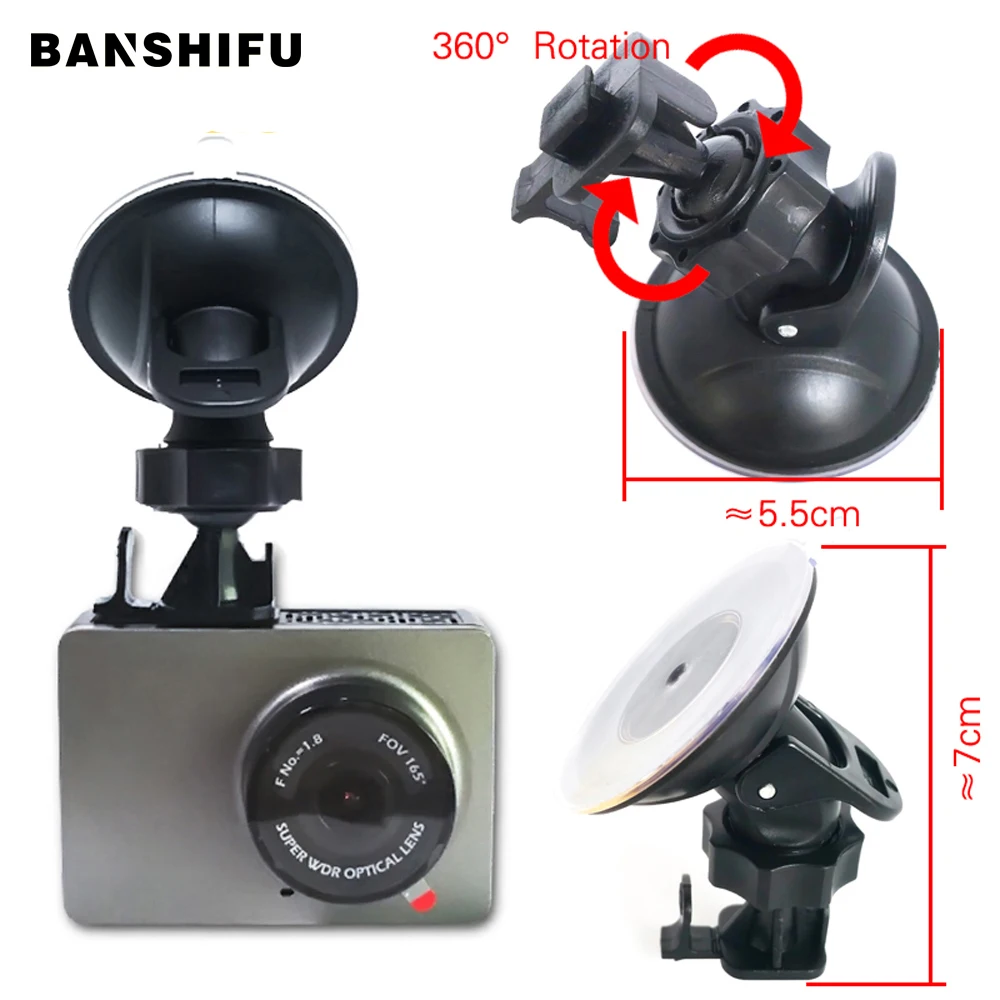 

Dash Cam Mirror Mount Yi Dash Cam Mount Holder Mounting the DVR 360 Degree Rotating Car DVR Holder Mount for Xiaomi yi