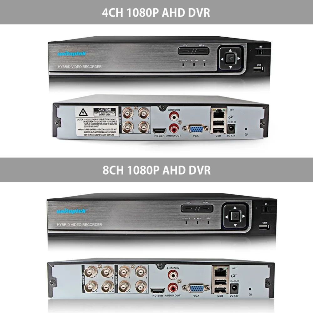 4CH 1080P AHD DVR система видеонаблюдения с 4 шт. 2000TVL 2MP камеры безопасности для