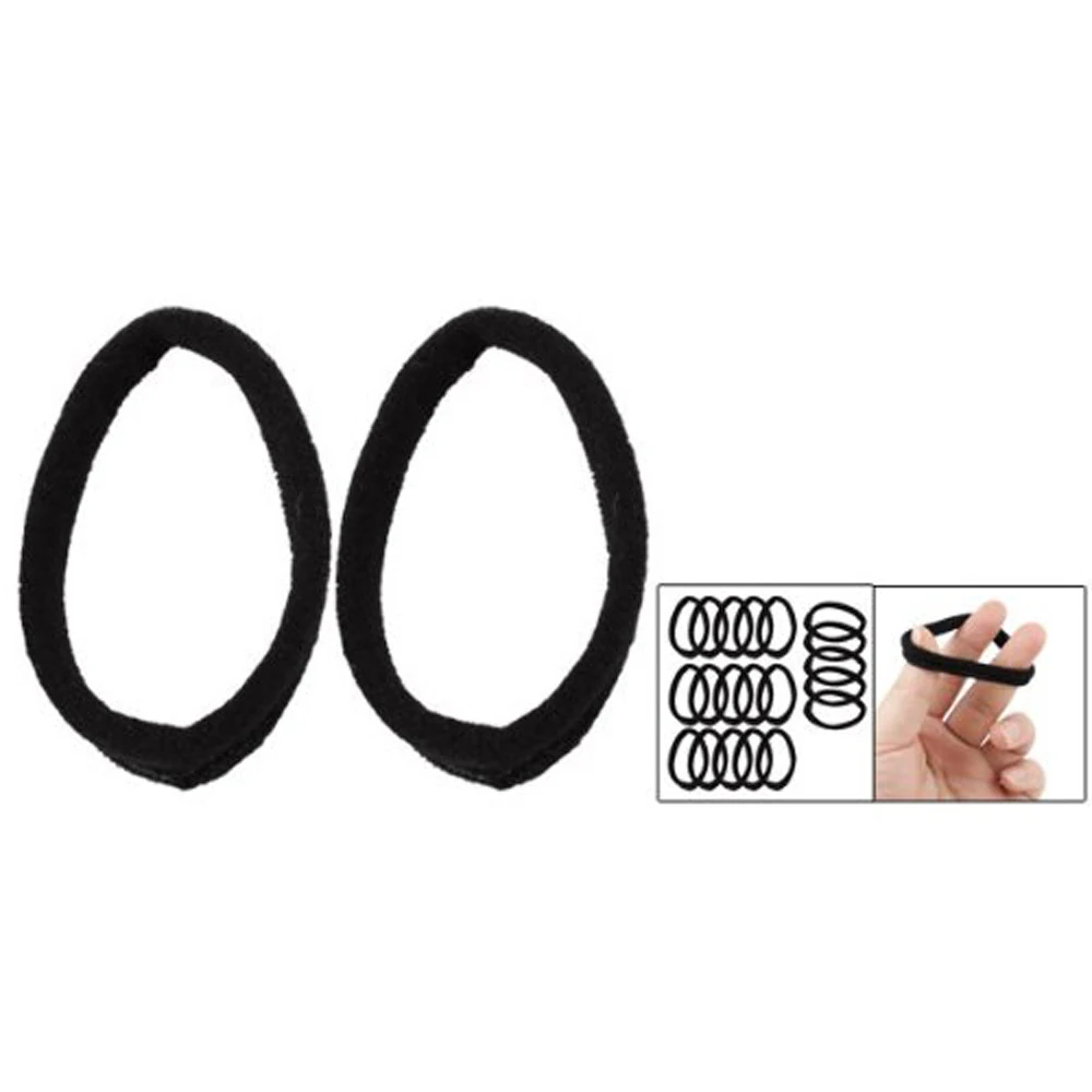 

High Quality 20 Pcs Practical Black Elastic Hair Bands Ponytail Holders for Ladies Women