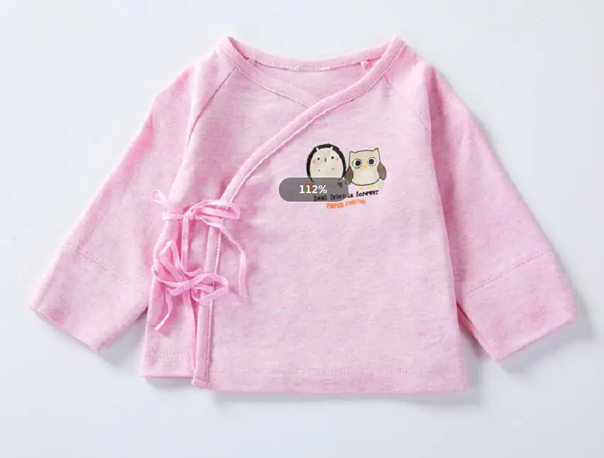 Одежда для малышей; футболка для новорожденных; Одежда для маленьких девочек; Одежда для мальчиков; детская одежда с длинными рукавами; двухслойная одежда с вырезом сбоку - Цвет: pink melange
