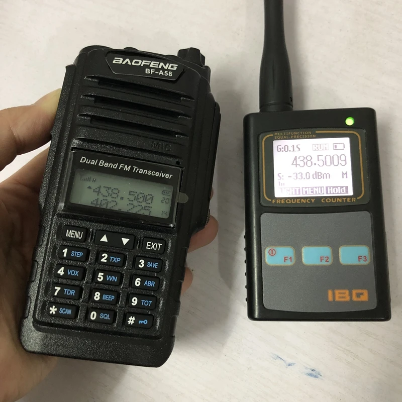

IBQ102 Frequency Meter LCD Display walkie talkie Frequency Counter for Two Way Radio Transceiver GSM 50 MHz-2.6 GHz
