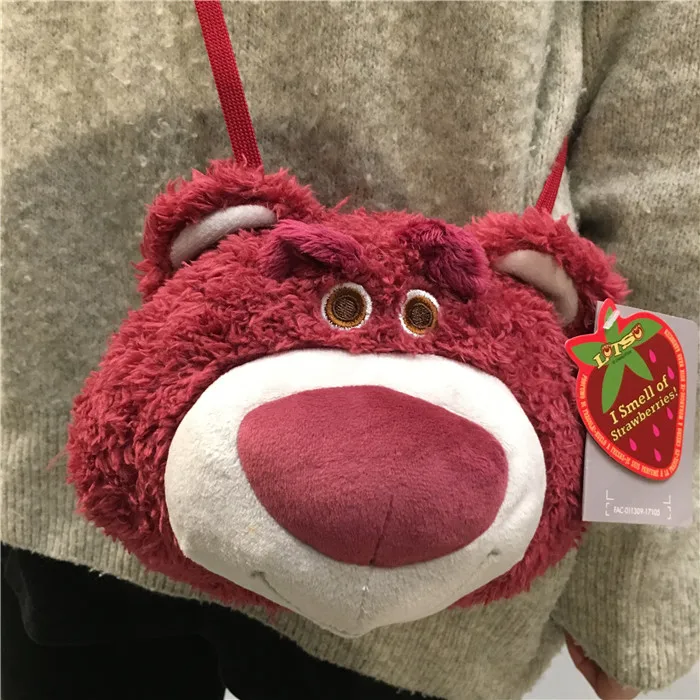 Милый Lotso Клубника Медведь Рюкзак плюшевое животное рюкзаки игрушки подарок на день рождения Детская Подарочная коллекция