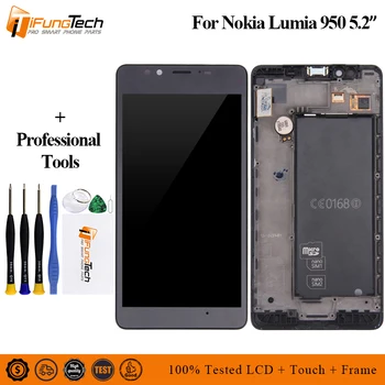 

Original AMOLED For Microsoft Nokia Lumia 950 LCD Display with Touch Screen Digitizer Assembly With frame