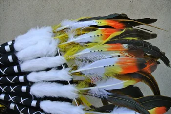 

Feather headdress handmade feather headpiece party supply feather hat