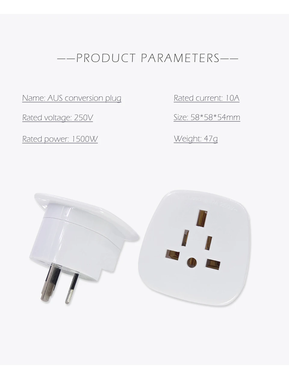 UKUS To AU Adapter Electrical Plug Socket  AC Power Home Australia New Zealand Travel Converter AUS Adaptor 10A 250V (9)
