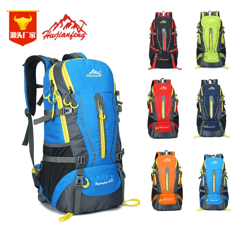 

Hot Sale NEW nylon Backpacks Travel High Quality Casual Riding Waterproof Backpack casual schoolbag 45L