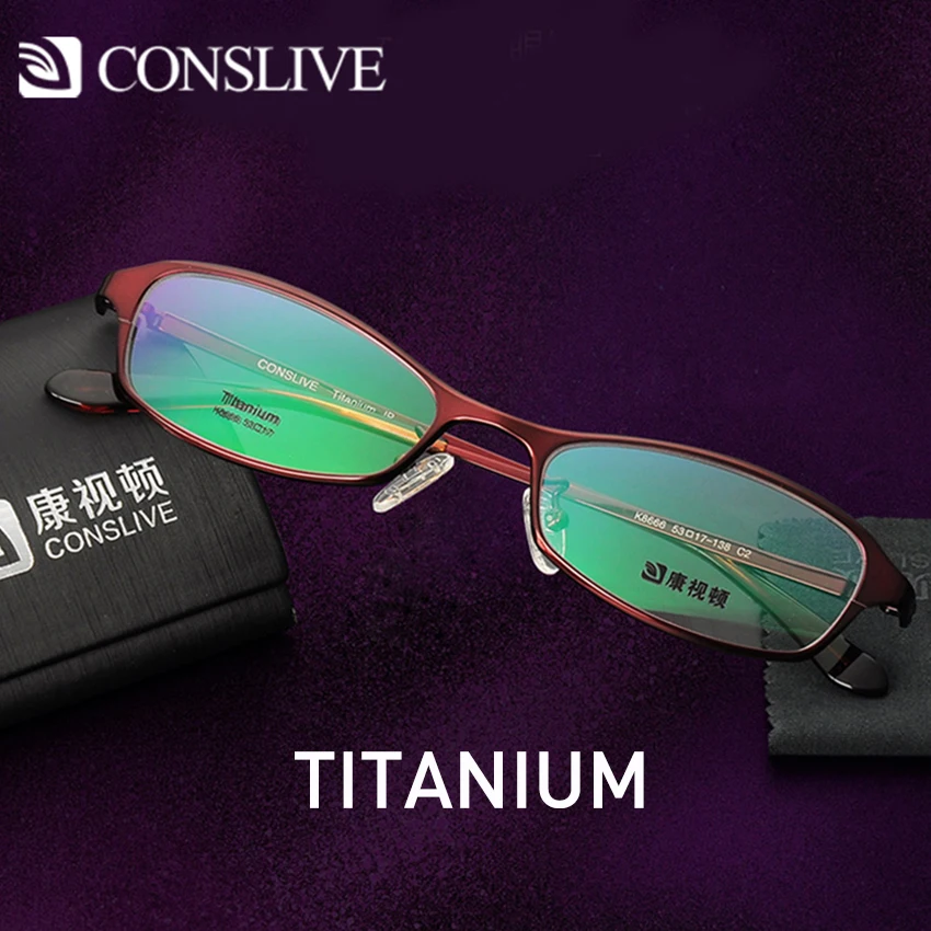 

Severe High Myopic Eye Glasses Frame Astigmatism Glasses Frame Small Women Titanium Spectacles Nearsighted Eyeglasses 8666