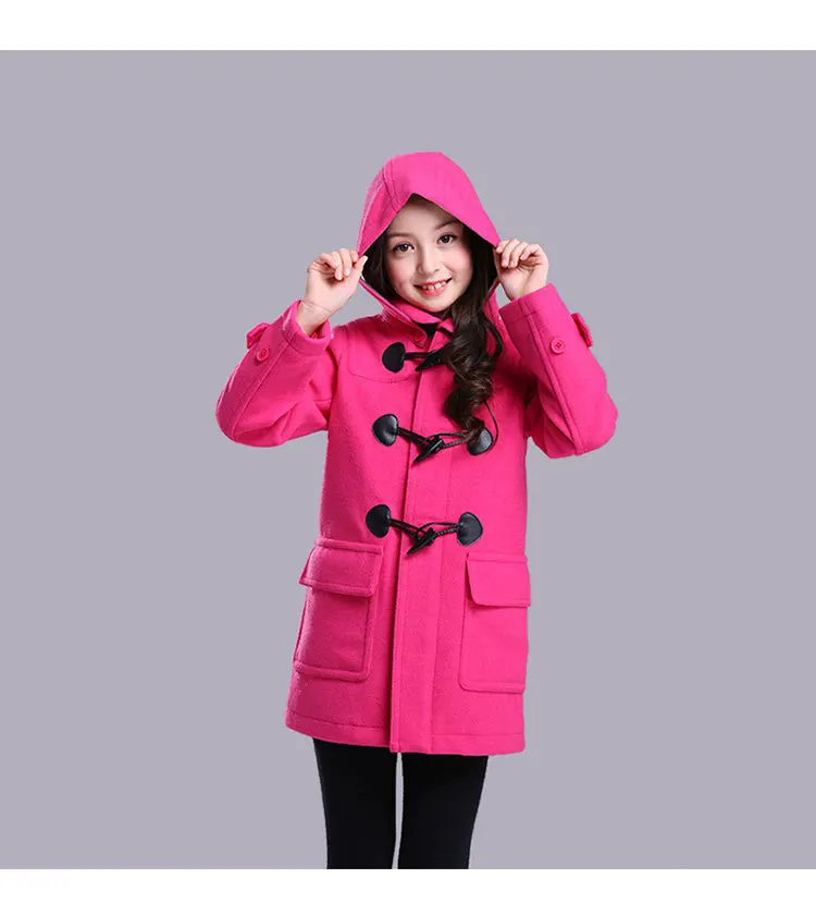 Новые зимние куртки для девочек; однобортное Детское пальто; Верхняя одежда для девочек; теплая одежда для девочек; английский стиль; высокое качество