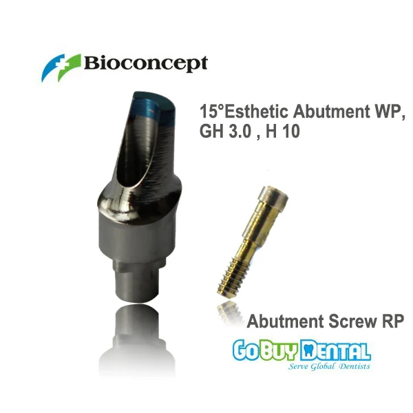 Nobel Compatible Biocare Replace 15 ' Esthetic Abutment WP GH 3.0mm H 10mm (432386) | Красота и здоровье