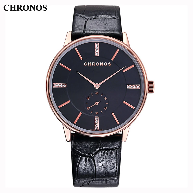 Chronos Couple Watch Waterproof Quartz Wrist Watches Leather Sports Lovers Watches for Men Women Clock Chronos Couple Watch Waterproof Quartz Wrist Watches Leather Sports Lovers Watches for Men Women Clock