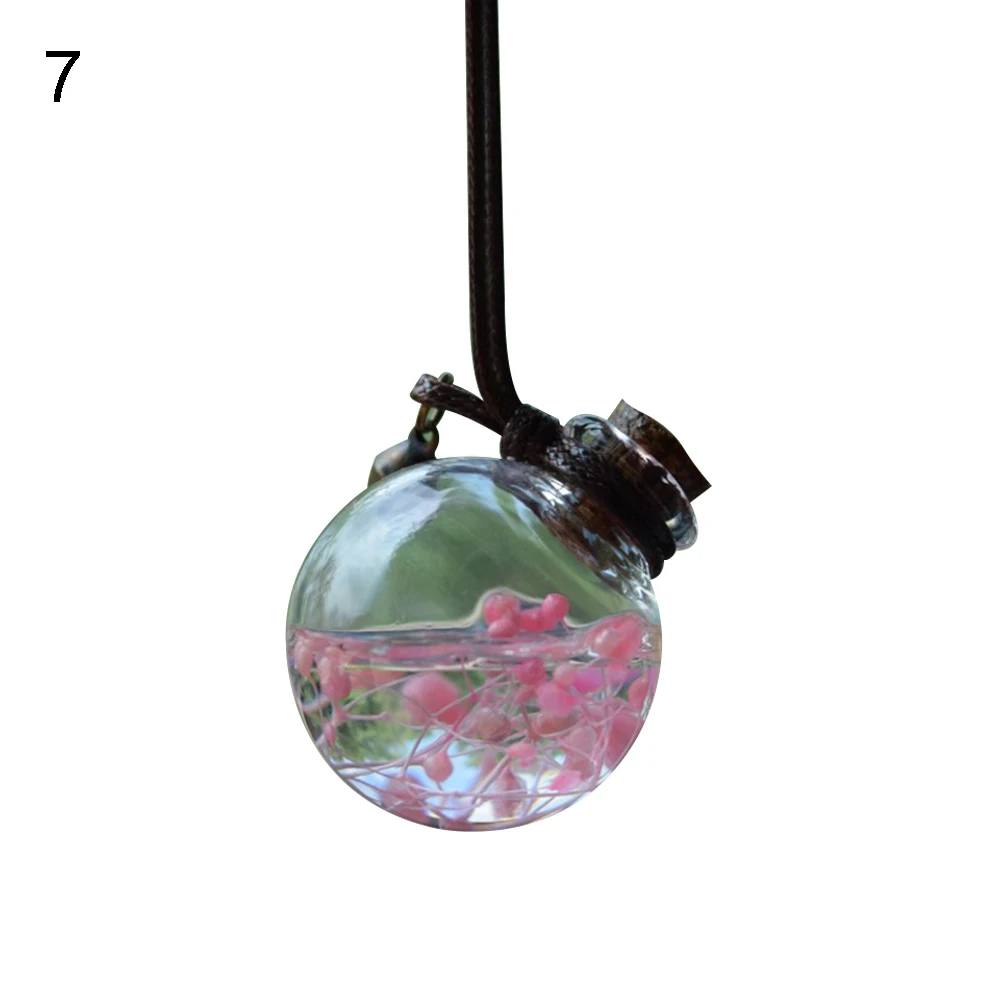 Автомобильный сухой цветочный стеклянный пустой подвесной флакон с арома-Распылителем автомобильный подвесной освежитель воздуха подвесной ароматизатор Декор