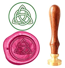 Stars Knot Vintage Custom Picture Logo Luxury Wax Seal Sealing Stamp Brass Peacock Metal Handle Gift Set