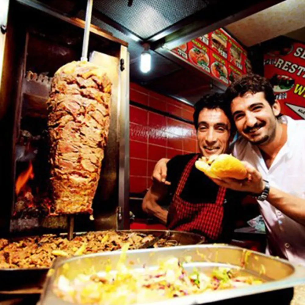 ITOP новый перезаряжаемый слайсер для кебаба машина резки мяса Shawarma Электрический