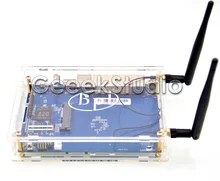 Banana Pi R1 BPI-R1 Smart Home Open-Source-Wireless Router + 2 * 3dB Antenne + Transparent Acryl Fall gehäuse