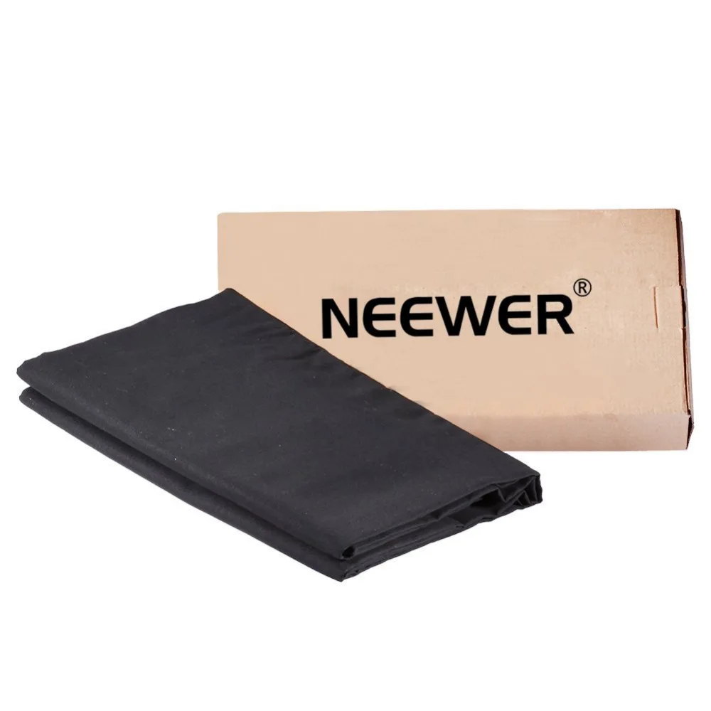 

Neewer 10x10ft/3x3M Photo Studio Collapsible Cotton Backdrop Background for Photography Video Shooting-Black(backdrop ONLY)
