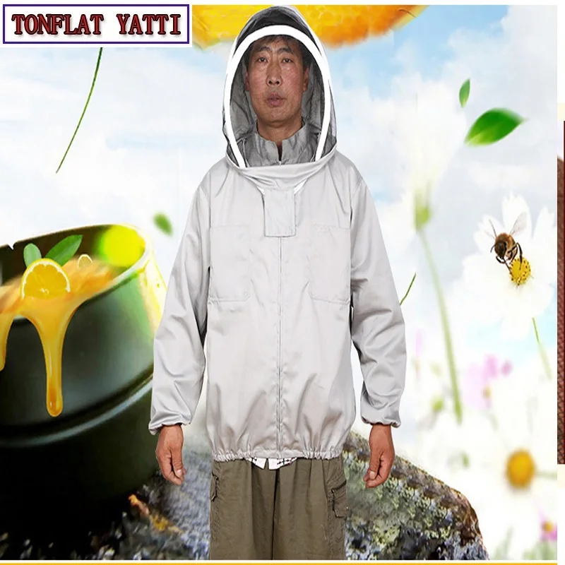 2018 New Beekeeping Jacket Veil Set Anti-bee Protective Safety Clothing Smock Equipment Supplies Bee Keeping Suit Jacket beekeeper beekeeping protective veil suit smock bee hat gloves full body set new safety clothing