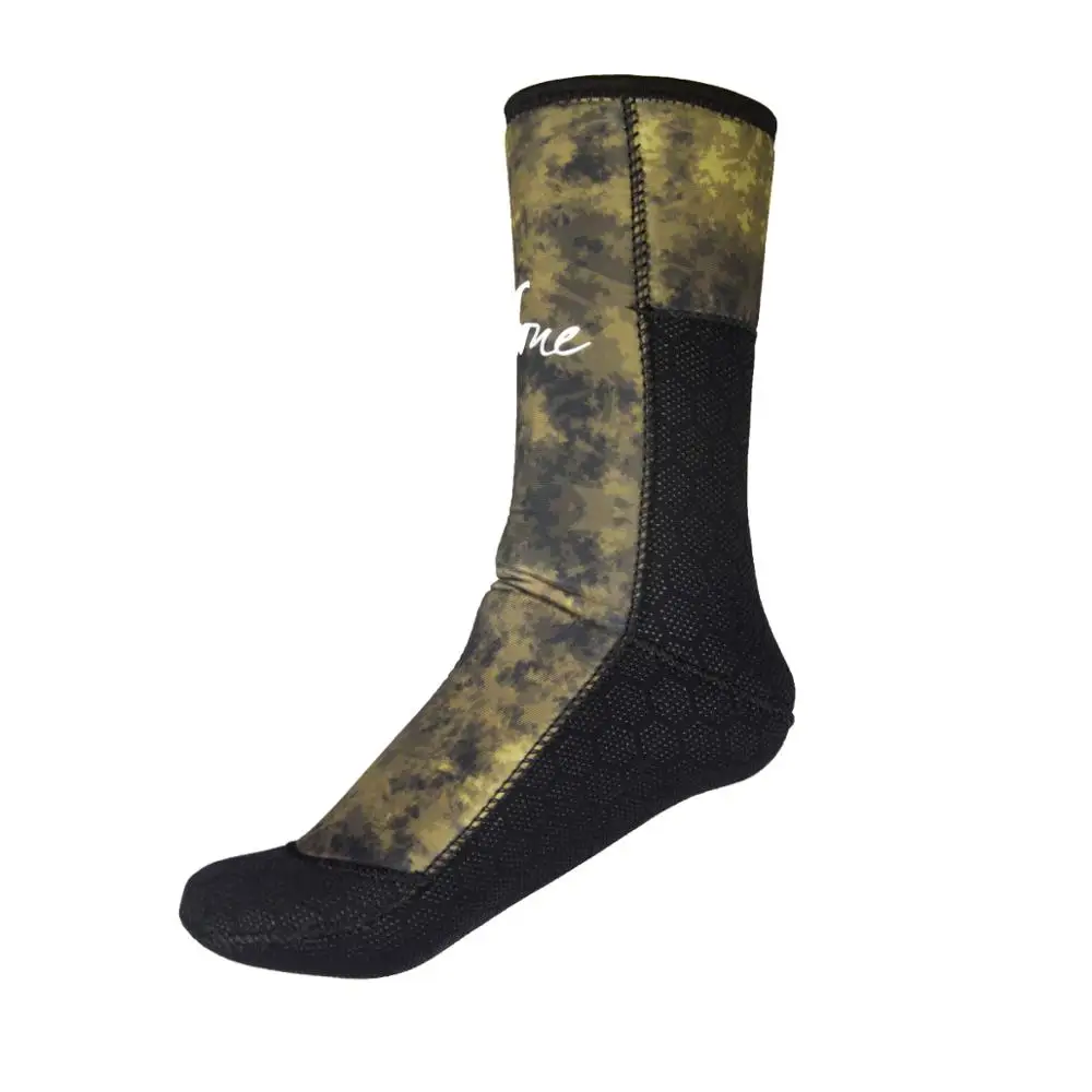 Layatone Wetsuit Socks Men 5mm Neoprene Diving Socks Camouflage Fishing Boots Shoes Underwater