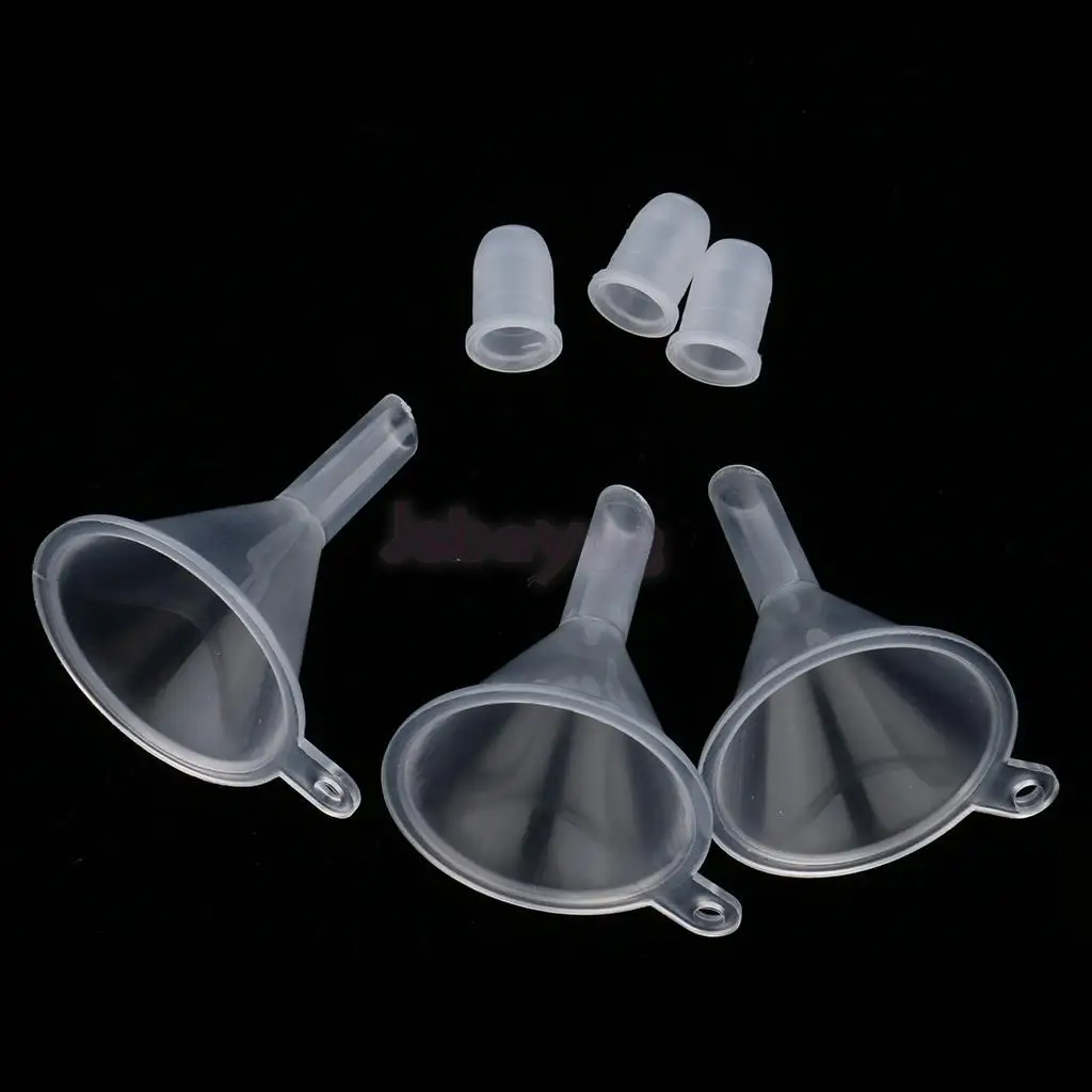 Pack 3 Pieces 4ml Empty Mascara Tube Eyelash Growth Cream Lip Gloss Vial Eyeliner Container Bottle Funnel Plugs Kit