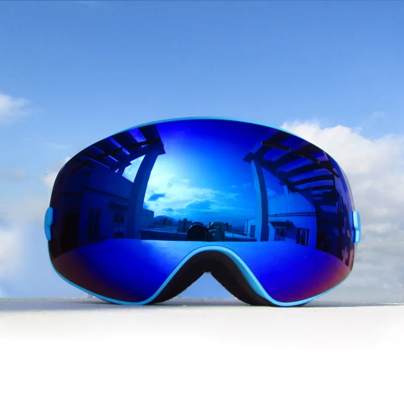 Детские лыжные очки-шлем совместимые снежные очки для мальчиков и девочек с УФ-защитой