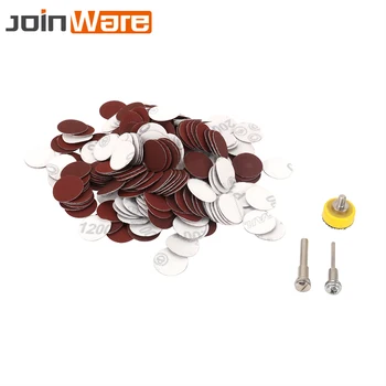 

200Pcs 25mm 60-2000# Grit Round Sandpaper Disk Sanding Disc Backer Plate Shank 3MM 6MM Polish Pad Plate Abrasive Tools New