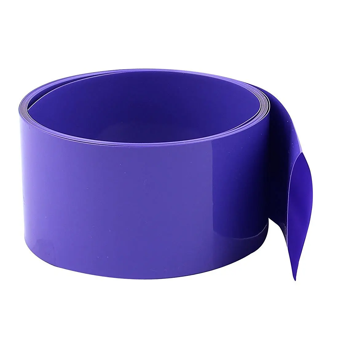 

2M 43mm 27mm Dia PVC Heat Shrink Tubing Purple for 1 x 26650 Battery