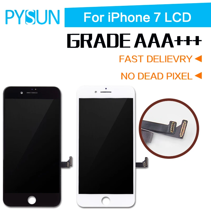 

5PCS OEM Quality Pantalla For iPhone 7 LCD Screen With Goos 3D Touch Digitizer Display Assembly Replacement Free Shipping