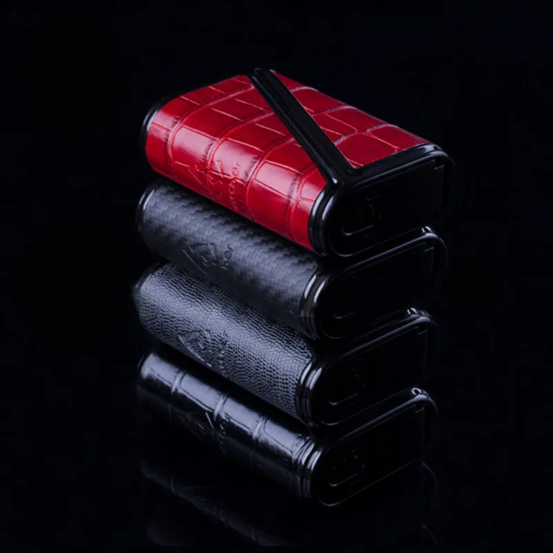 

new rofvape warlock 233w box mod Z-BOX Body Temperature Control 233W TC Box Mod Leather Design Electronic Cigarette Mod Vape