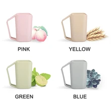 Пшеничная соломенная чашка-кружка с держателем зубной щетки для воды молока ванной комнаты 350 мл Taza de la boca Taza di spazzolatura UYT магазин