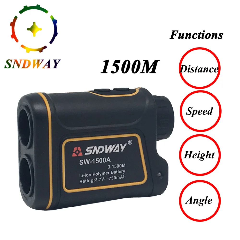 

SNDWAY 600M-1500M laser rangefinder 7X monocular telescope for hunting golf laser meter distance meter laser measure speed angle