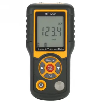 

HT-1200 Digital LCD 3-225mm Range Velocity Thickness Meter Digital LCD Ultrasonic Thickness Meter Tester Gauge Measuring Tool