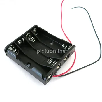 

J081b Contain 4 AAA 6V Battery Box Black Color Plastic Mini Model Making Parts Free Shipping USA Europe Sell at a Loss