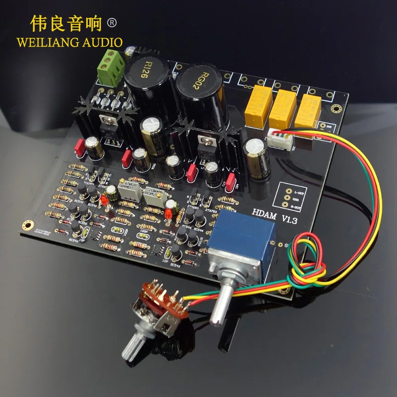 

HiFi Class A Pre-class preamplifier board refer to Marantz HDAM circuit With 3 input options