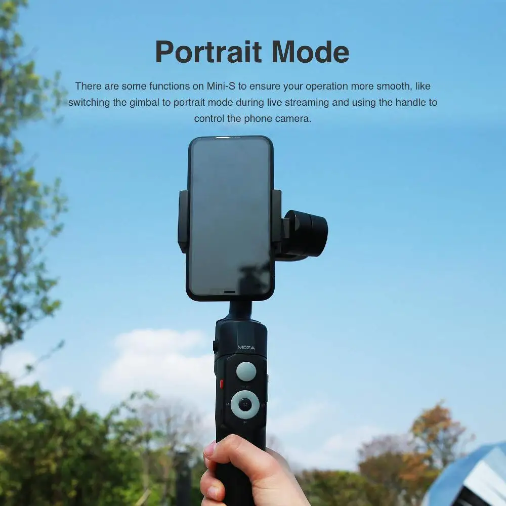 

HobbyLane For Motion Recording Mini-S Gimbal MOZA Mini-S 3-Axis Foldable Smartphone Gimbal Stabilizer of Smart Camera r25