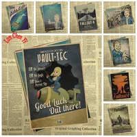 Fallout Series Classic Movie Kraft Paper Poster Cafe Creative wallpaper Interior Decoration Free Shipping
