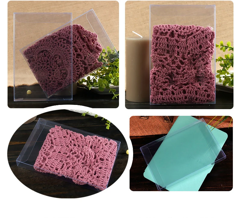

300pcs 1.5*10*15cm Wedding PVC Box Clear Gift Craft Cosmetic Display Box Small Jewelry Packing Holder Transparent Plastic Box