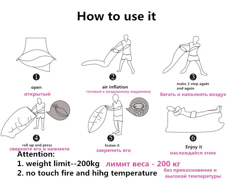 inflatable bag sleeping lazy bag (13)_
