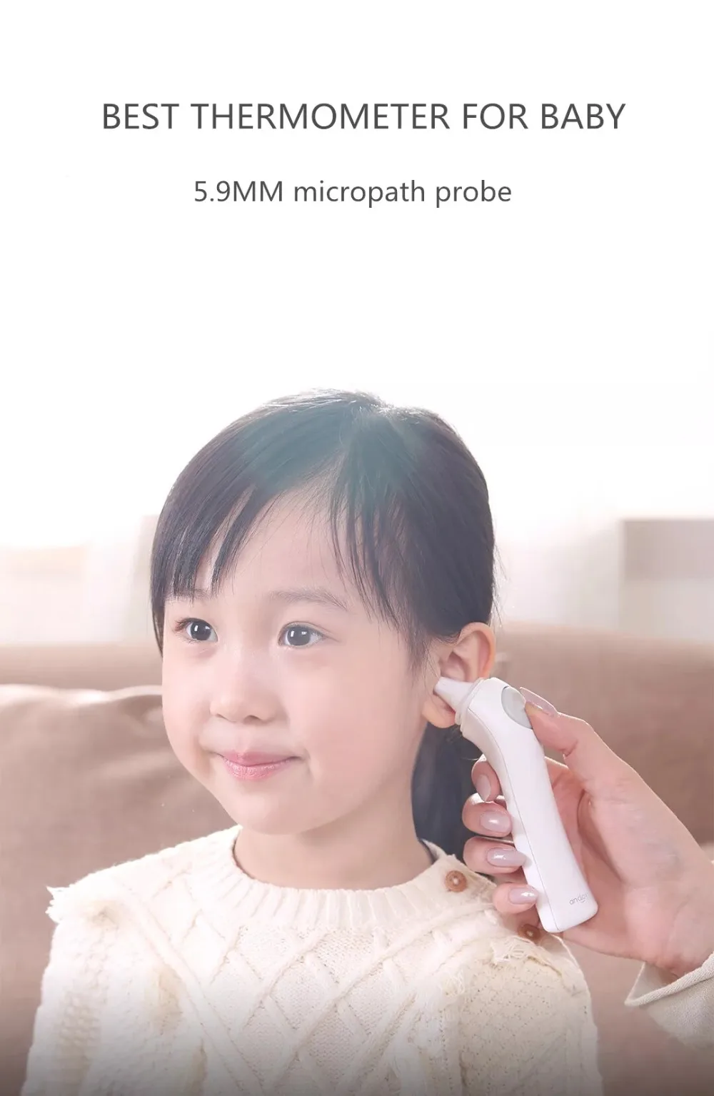 Xiaomi Jiu'an инфракрасный ушной термометр светодиодный для детей и взрослых Бесконтактный цифровой инфракрасный ушной термометр для тела 1S Быстрый тест