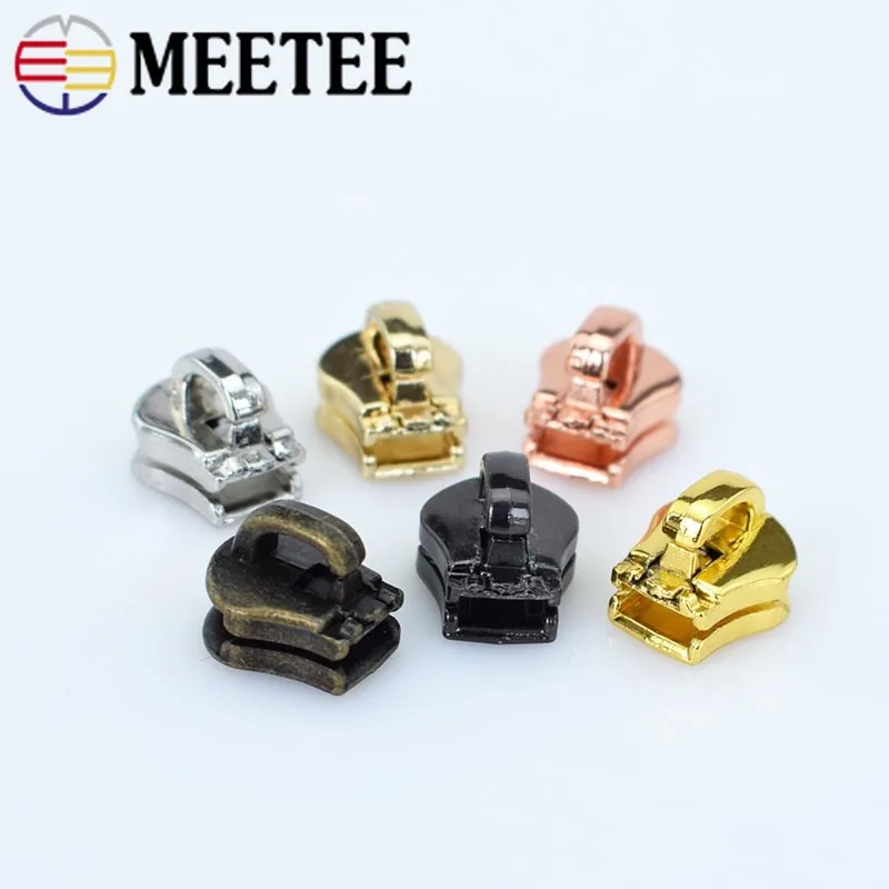 20 шт Meetee 5# металлический бегунок головка для сумок для одежды фиксация молнии Съемник для закрытия швейной одежды сумки аксессуары G3-3