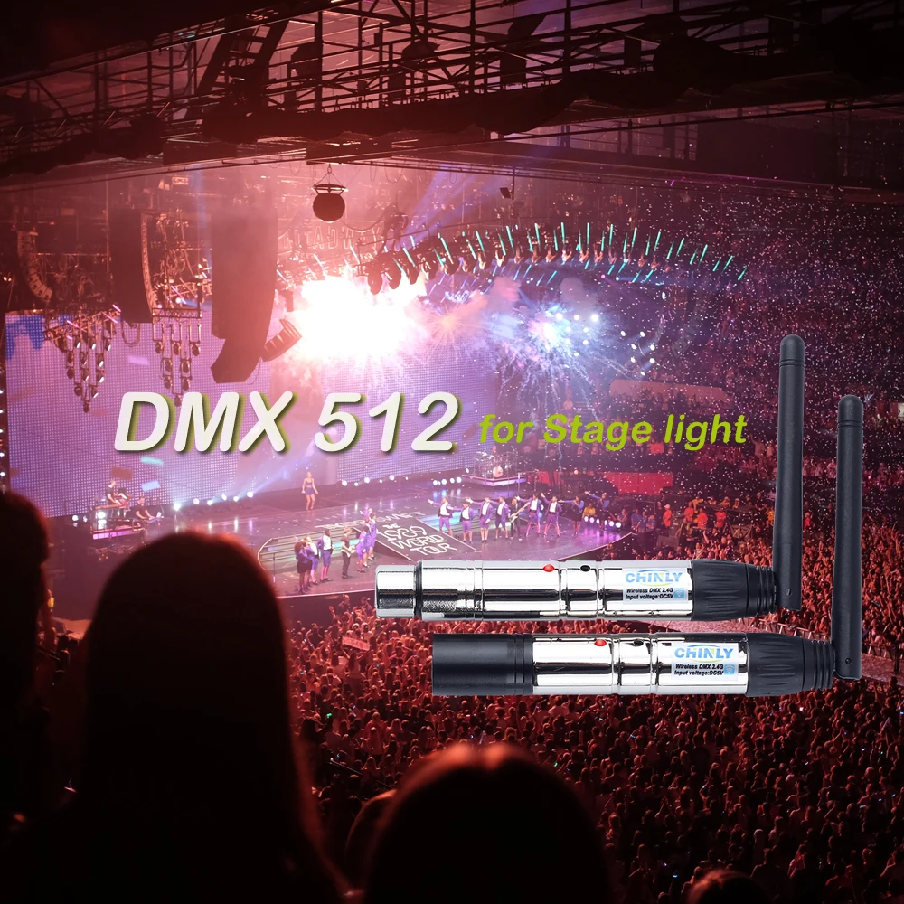 DMX512 беспроводной приемник светодиодный сценический эффект освещение контроллер 2,4 г может управлять 300 м с вилкой в 3 года гарантии приемники DMS