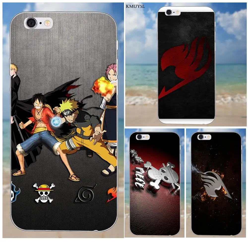 Аниме Наруто цельный отбеливатель Феи хвост для iPhone 4 4S 5 5C SE 6 S 7 8 Plus X Galaxy S5 S6 S7 S8 Grand