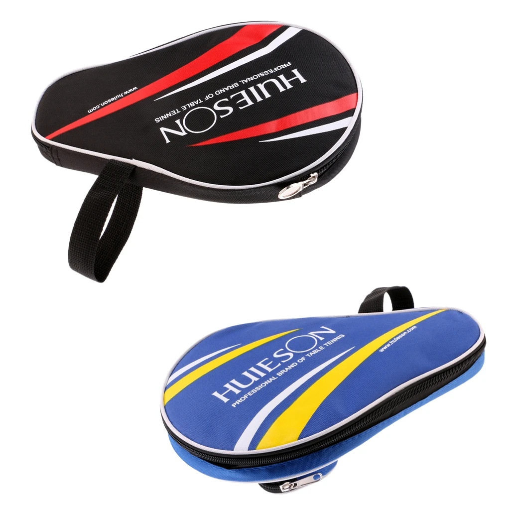 1 Pcs Oxford Cloth Table Tennis Case Racket&Ball Bag Ping Pong Paddle Bat Cover Pouch Storage Protector Racquet Sport Blue/Black