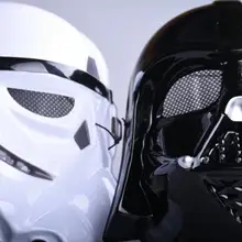 Новые черные белые Звездные войны Дарт Вейдер Полнолицевые маски Делюкс Хэллоуин супергерой тема косплей маски для вечеринки