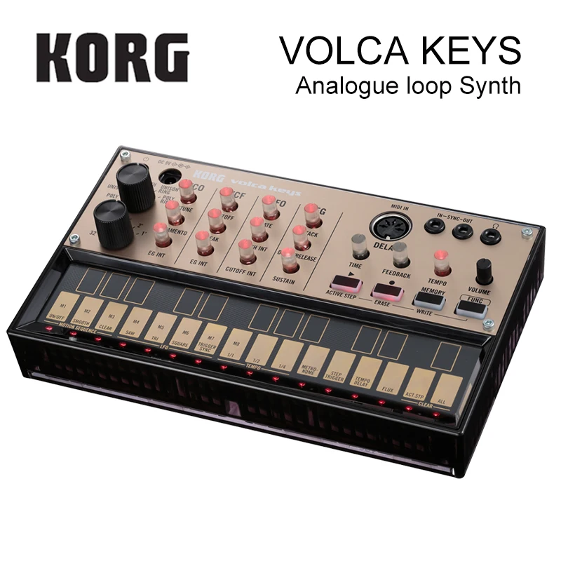 Korg Volca ключи аналоговый синтезатор полифонический аналоговый звуковой двигатель и петля секвенсор вводный синтезатор